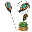 4 in 1 (PH Value + Temperature + Moisture + Sunlight Tester) Plant Soil Survey Instrument(Orange) - 1