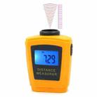 Mini Ultrasonic Distance Measurer with Laser Pointer(Orange) - 1
