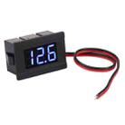 V33D 2 Wires Blue Light Display Mini Digital Voltage Meter, Measure Voltage: DC 4.5-120V - 1