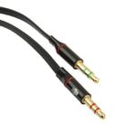 3.5mm female to 3.5mm Male Microphone Jack + 3.5mm Male Earphone Jack Adapter Cable(Black) - 4