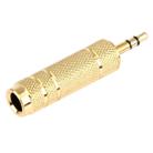 Gold Plated 3.5mm Plug to 6.35mm Stereo Jack Adaptor Socket Adapter - 3