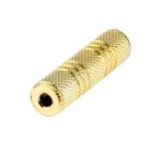 Gold Plated 3.5mm Female to 3.5mm Stereo Jack Adaptor Socket Adapter - 1