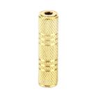 Gold Plated 3.5mm Female to 3.5mm Stereo Jack Adaptor Socket Adapter - 3