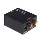 Digital Optical Coax to Analog RCA Audio Converter(Black) - 2