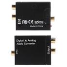 Digital Optical Coax to Analog RCA Audio Converter(Black) - 6