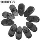 1000pcs Rotary Headphone Cable Clip Clamp Holder Mount Collar Clothes(Black) - 1