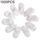 1000pcs Rotary Headphone Cable Clip Clamp Holder Mount Collar Clothes(White) - 1