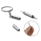 3 in 1 Professional Screwdriver (Cross 1.5, Straight 1.5,Star Nut M2.5) Repair Tool with Keychain for Smart Phone, Watches,Glasses(Silver) - 4
