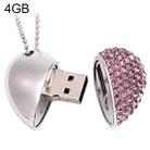 Heart Shaped Diamond Jewelry USB Flash Disk, Special for Valentines Day Gifts (4GB) - 1