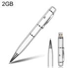 3 in 1 Laser Pen Style USB Flash Disk, Silver (2GB)(Silver) - 1