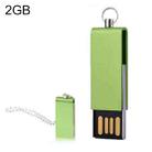 Mini Rotatable USB Flash Disk (2GB), Green - 1