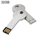 Silver Metal Key Style USB 2.0 Flash Disk (32GB)(Silver)(Silver) - 1