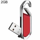2GB Metallic Keychains Style USB 2.0 Flash Disk (Red)(Red) - 1