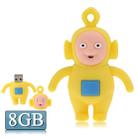 Teletubbies Shape Cartoon Silicone USB Flash Disk, Yellow (8GB) - 1