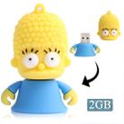 The Simpsons Marge Shape Silicone USB2.0 Flash disk, Special for All Kinds of Festival Day Gifts (2GB) - 1