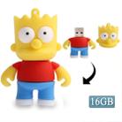 The Simpsons Bart  Shape Silicone USB2.0 Flash disk, Special for All Kinds of Festival Day Gifts (16GB) - 1