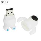 Astronaut  Style Silicone USB2.0 Flash disk, Special for All Kinds of Festival Day Gifts,White (8GB) - 1