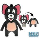 Mouse Style Silicone USB2.0 Flash disk, Special for All Kinds of Festival Day Gifts, Grey(2GB) - 1