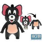 Mouse Style Silicone USB2.0 Flash disk, Special for All Kinds of Festival Day Gifts, Grey(4GB) - 1