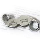 10X - 20X Portable & Rotatable Handheld Jewelry Loupe Magnifier Reading Magnifier (MG22181)(Silver) - 1