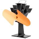 YL501 Eco-friendly Heat Powered Stove Fan for Wood / Gas / Pellet Stoves(Brown) - 1