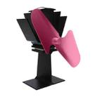 YL501 Eco-friendly Heat Powered Stove Fan for Wood / Gas / Pellet Stoves(Rose Red) - 1