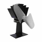 YL501 Eco-friendly Heat Powered Stove Fan for Wood / Gas / Pellet Stoves(Silver) - 1