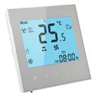 LCD Display Air Conditioning 2-Pipe Programmable Room Thermostat for Fan Coil Unit(White) - 1