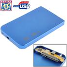 2.5 inch SATA HDD External Case, Size: 126mm x 75mm x 13mm (Blue) - 1