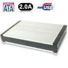 High Speed 3.5 inch HDD SATA & IDE External Case,Support USB 2.0(Silver) - 1