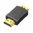 Gold Plated HDMI 19 Pin Male to HDMI 19 Pin Male Adapter, Support Full HD 1080P(Black) - 1