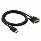 1.8m HDMI (Type-A) Male to DVI 24+1 Pin Male Adapater Cable - 1