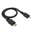 30cm Mini HDMI Male to Micro HDMI Male Adapter Cable - 1