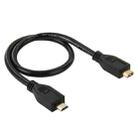 30cm Micro HDMI (Type-D) Male to Micro HDMI (Type-D) Female Adapter Cable - 1