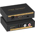 HDMI to HDMI + Audio (SPDIF + R/L) Converter (EU Plug)(Black) - 1