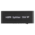 1080P 1x4 HDMI Splitter, 1.4 Version, EU Plug(Black) - 2