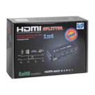 1080P 1x4 HDMI Splitter, 1.4 Version, EU Plug(Black) - 6