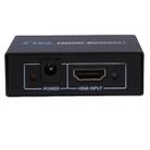 V1.4 1x2 Mini HDMI Amplifier Splitter, Support 3D & Full HD 1080P(Black) - 4