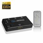 3 Port Amplifier 1080P HDMI Switch, 1.3 Version, with Remote Controller(Black) - 1