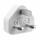 5V / 1A UK Plug USB Charger(White) - 3