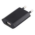5V / 1A Single USB Port Charger Travel Charger, EU Plug(Black) - 1