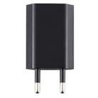 5V / 1A Single USB Port Charger Travel Charger, EU Plug(Black) - 4