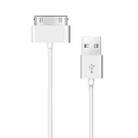 1m USB Double Sided Sync Data / Charging Cable For iPhone 4 & 4S / iPhone 3GS / 3G / iPad 3 / iPad 2 / iPad / iPod Touch(White) - 1