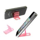 Mini Universal Phone Hard Plastic Stand Holder, For iPhone, Galaxy, Huawei, Xiaomi, LG, HTC and Other Smart Phones(Pink) - 1