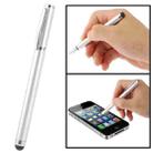 2 in 1 Stylus Touch Pen + Ball Pen, For iPhone 5 / iPhone 4 & 4S / 3GS / 3G / iPad mini / mini 2 Retina / New iPad / iPad 2 / iPad / All Capacitive Screen Products(Silver) - 1