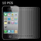 10 PCS 0.26mm 9H Surface Hardness 2.5D Explosion-proof Tempered Glass Screen Film for iPhone 4 & 4S - 1