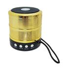 S28 Metal Mobile Bluetooth Stereo Portable Speaker with Hands-free Call Function(Gold) - 1