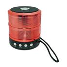 S28 Metal Mobile Bluetooth Stereo Portable Speaker with Hands-free Call Function(Red) - 1