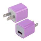 US Plug USB Charger(Purple) - 1