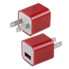 US Plug USB Charger(Red) - 1